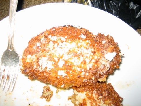 Sour cream and onion Pringles encrusted chicken