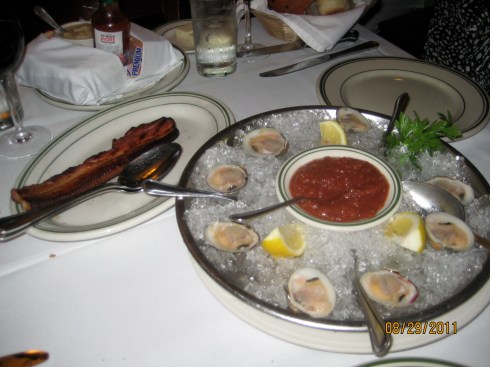 Canadian Bacon and Clams