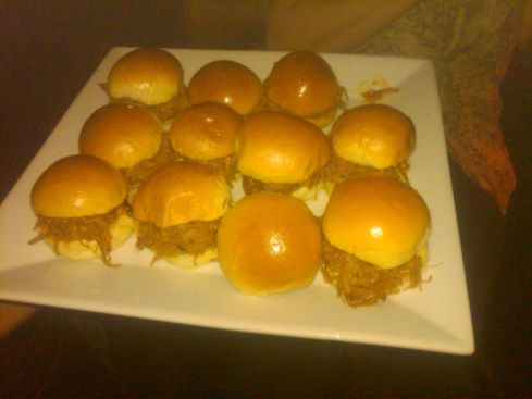 Pulled pork sliders