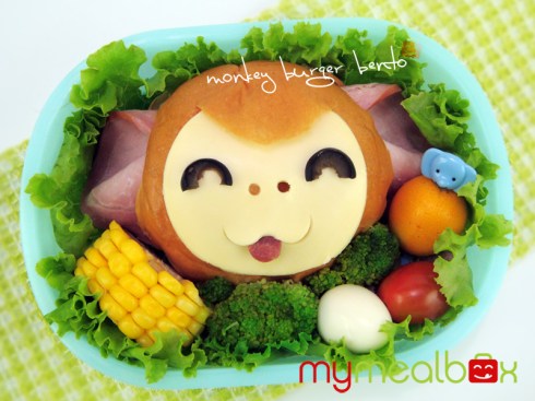 Monkey Bento Burger Monkey Bento Burger
