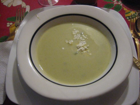 Green pepper soup