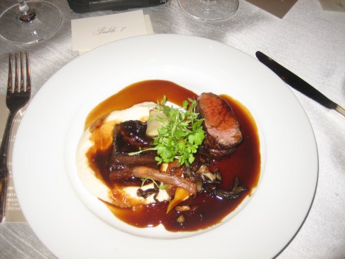 Short rib and beef tenderloin